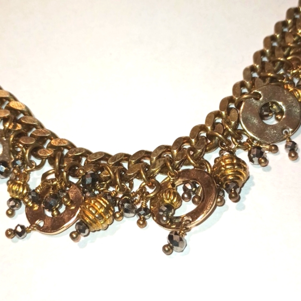 CHAN LUU COINS/CHARMS CHAIN VELVET NECKLACE - Picture 5 of 6